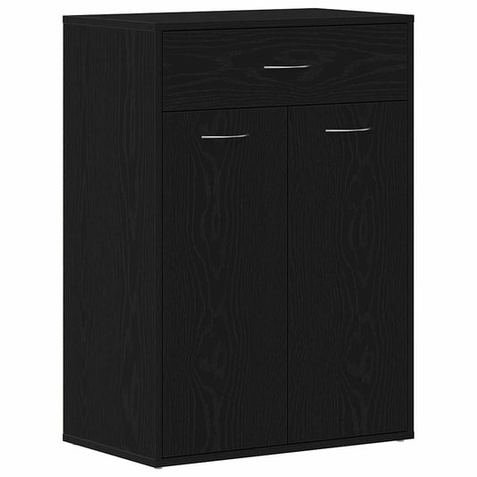 vidaXL Ράφι Παπουτσιών Μαύρη δρυς 60 x 35 x 84 εκ. Επεξεργασμένο ξύλο