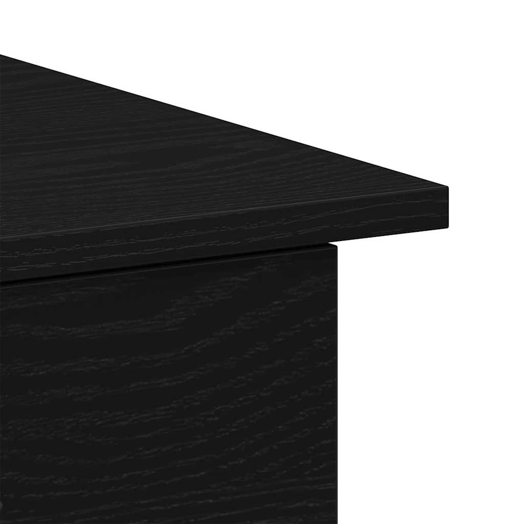 vidaXL Γραφείο Μαύρη δρυς 100 x 50 x 76 εκ. Επεξεργασμένο ξύλο