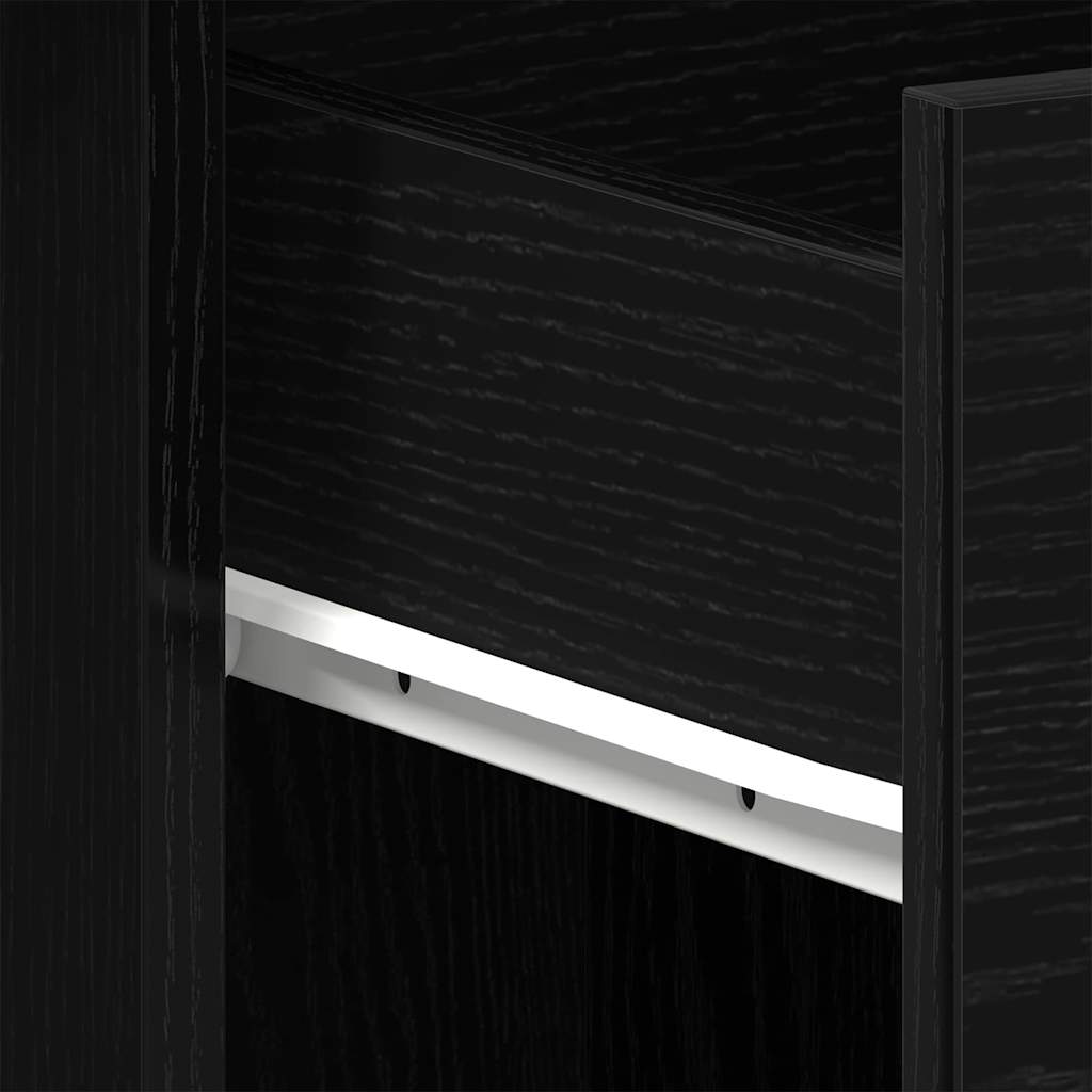 vidaXL Γραφείο Μαύρη δρυς 100 x 50 x 76 εκ. Επεξεργασμένο ξύλο