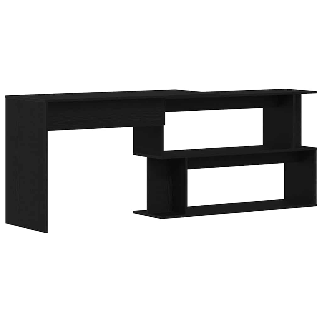 vidaXL Γραφείο Μαύρη Οξυά 200 x 50 x 76 εκ. Επεξεργασμένο ξύλο