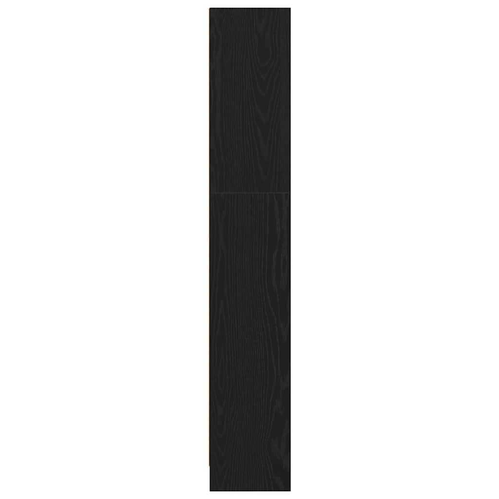 vidaXL Βιβλιοθήκη Μαύρη δρυς 60 x 24 x 143 εκ Επεξεργασμένο ξύλο