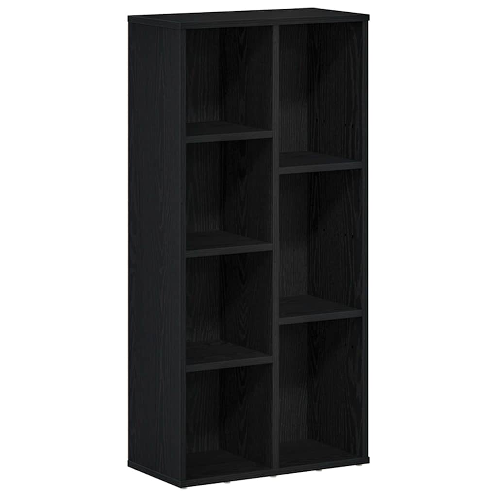vidaXL Βιβλιοθήκη Μαύρη Δρυς 50x25x104 εκ. από Τεχνητό Ξύλο