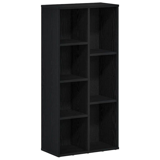 vidaXL Βιβλιοθήκη Μαύρη Δρυς 50x25x104 εκ. από Τεχνητό Ξύλο
