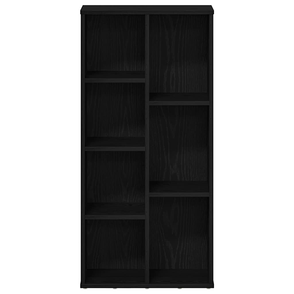 vidaXL Βιβλιοθήκη Μαύρη Δρυς 50x25x104 εκ. από Τεχνητό Ξύλο