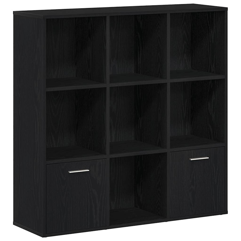 vidaXL Βιβλιοθήκη Μαύρη Δρυς 98x29x97,5 εκ. από Τεχνητό Ξύλο