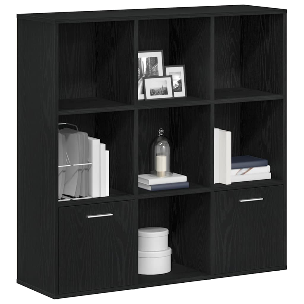 vidaXL Βιβλιοθήκη Μαύρη Δρυς 98x29x97,5 εκ. από Τεχνητό Ξύλο