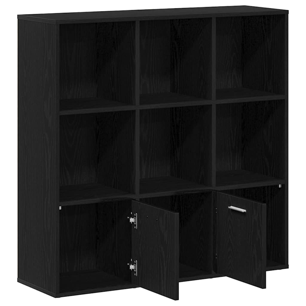 vidaXL Βιβλιοθήκη Μαύρη Δρυς 98x29x97,5 εκ. από Τεχνητό Ξύλο