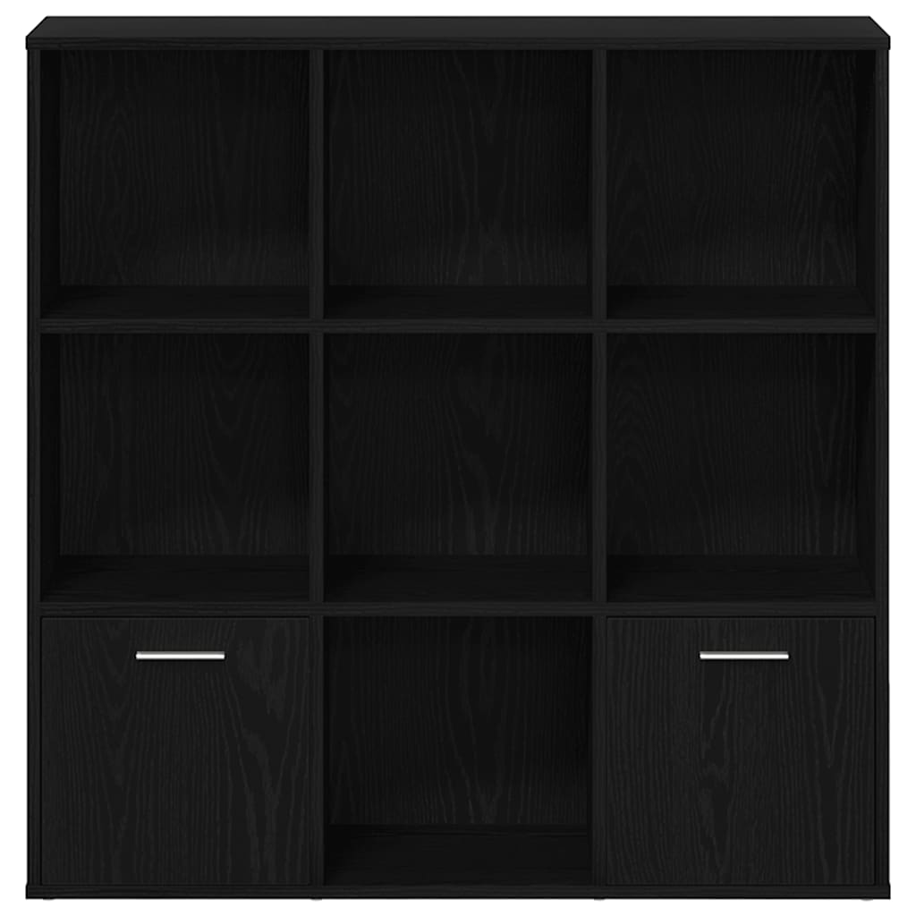 vidaXL Βιβλιοθήκη Μαύρη Δρυς 98x29x97,5 εκ. από Τεχνητό Ξύλο