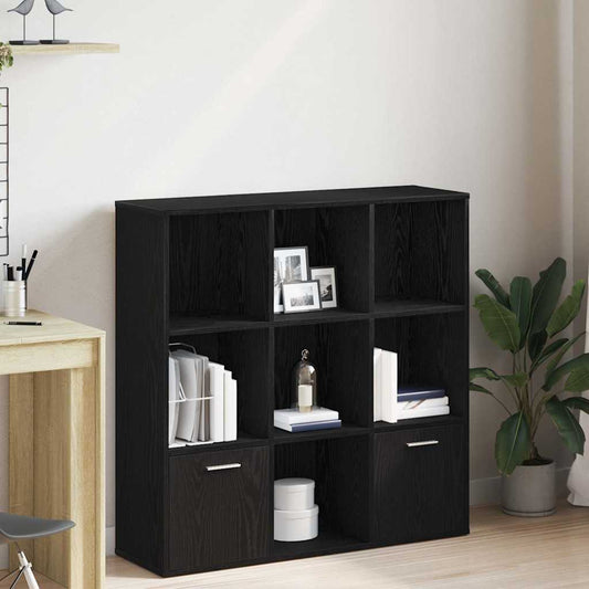 vidaXL Βιβλιοθήκη Μαύρη Δρυς 98x29x97,5 εκ. από Τεχνητό Ξύλο