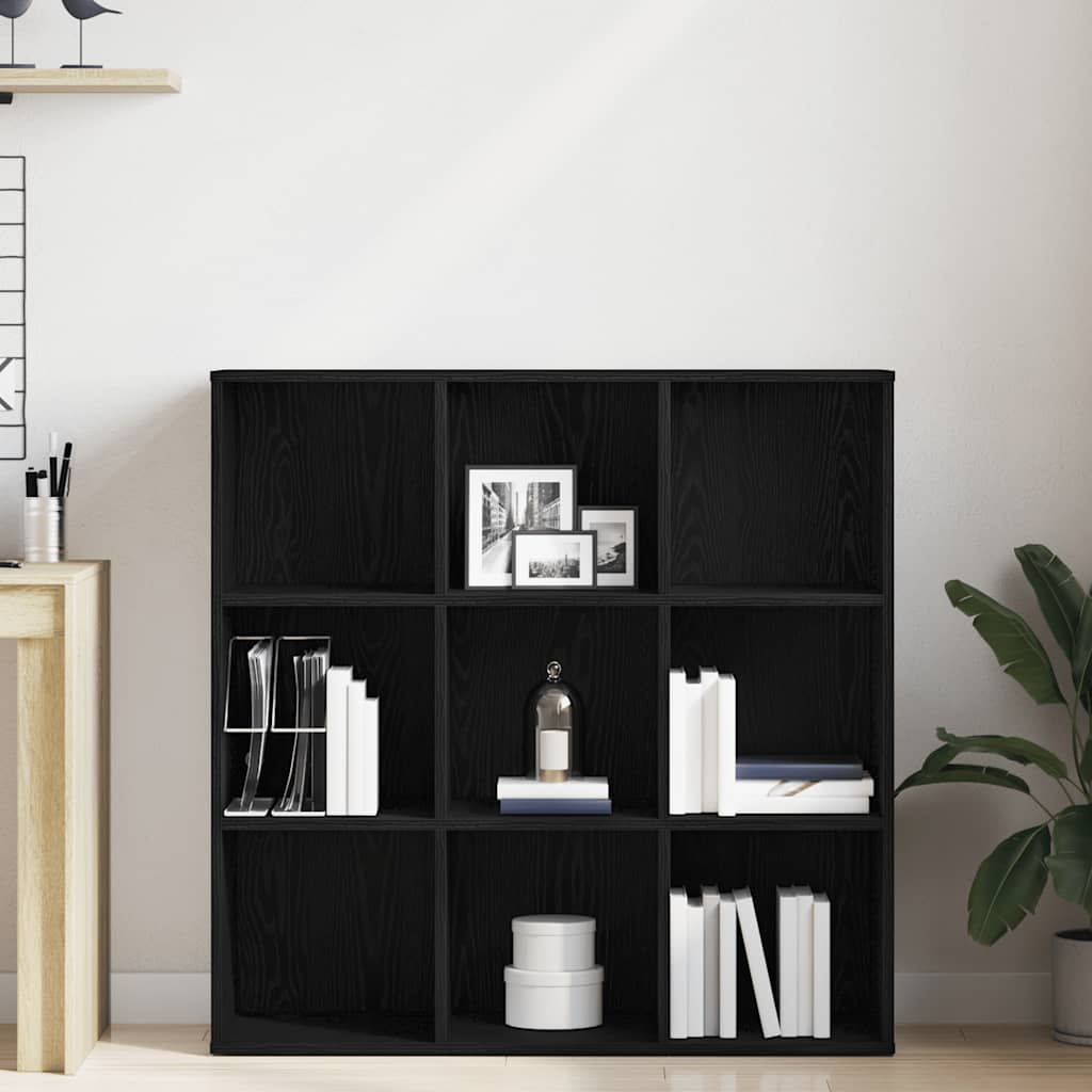 vidaXL Βιβλιοθήκη Μαύρη Δρυς 98x29x97,5 εκ. από Τεχνητό Ξύλο