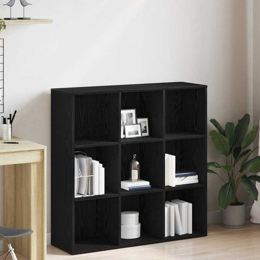 vidaXL Βιβλιοθήκη Μαύρη Δρυς 98x29x97,5 εκ. από Τεχνητό Ξύλο