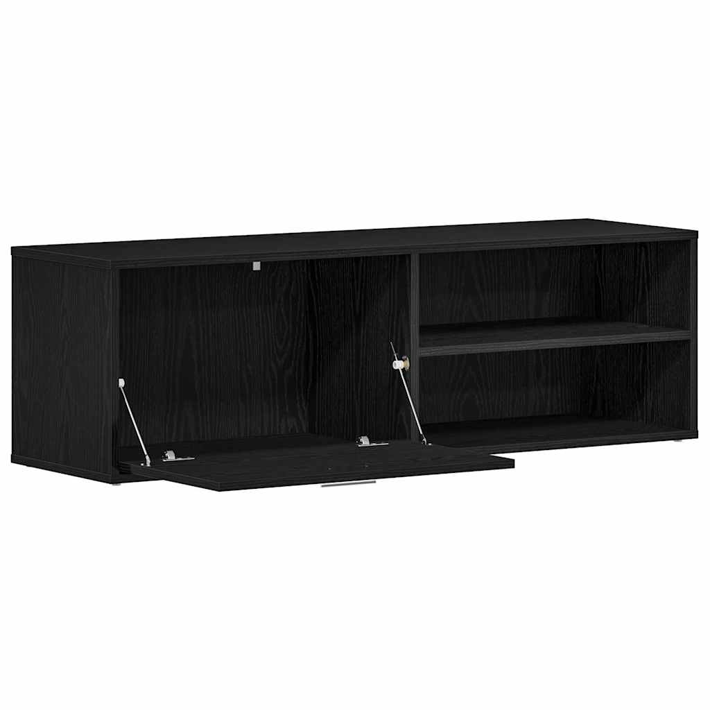 vidaXL Έπιπλο Τηλεόρασης Μαύρο Δρυς 120x34x37 εκ. από Τεχνητό Ξύλο