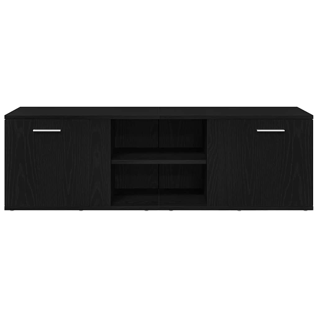 vidaXL Έπιπλο Τηλεόρασης Μαύρο Δρυς 120x34x37 εκ. από Τεχνητό Ξύλο