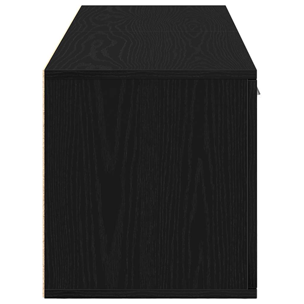 vidaXL Έπιπλο Τηλεόρασης Μαύρο Δρυς 120x34x37 εκ. από Τεχνητό Ξύλο