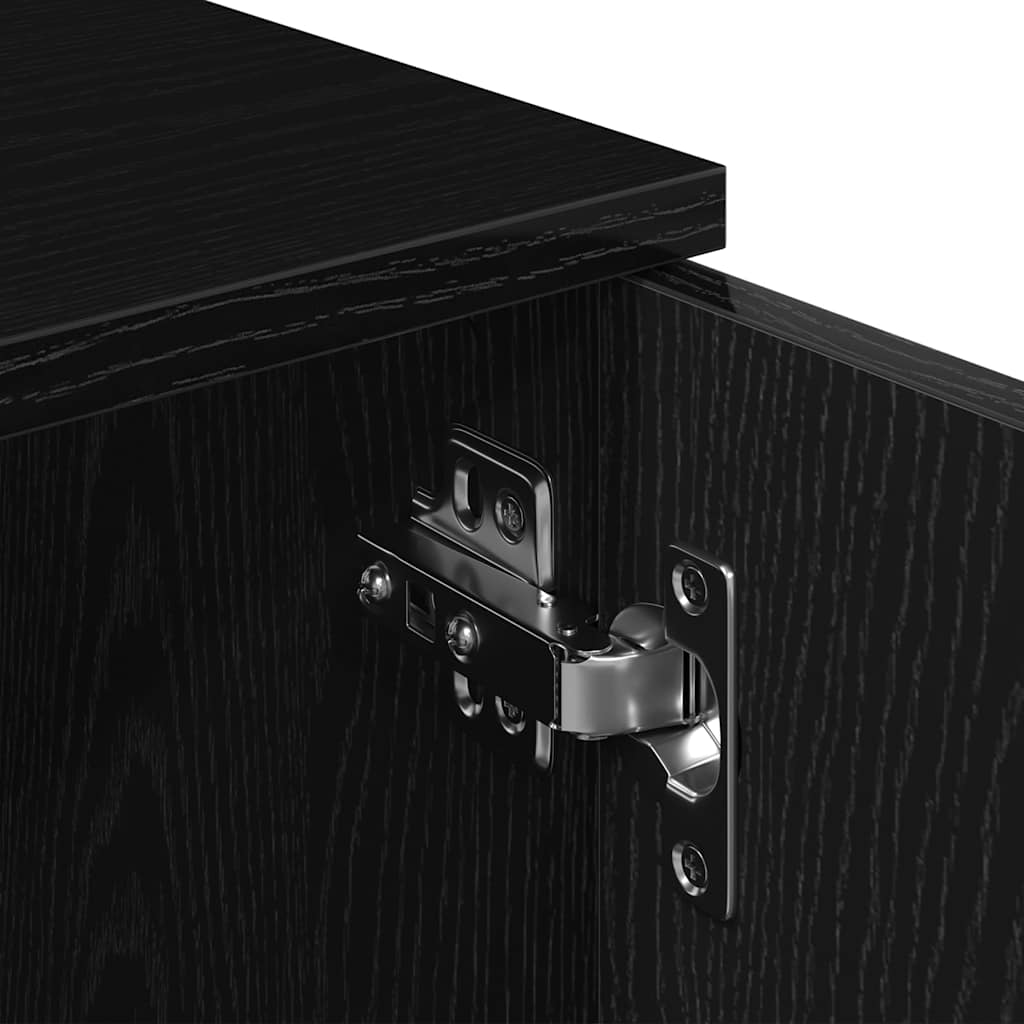 vidaXL Έπιπλο Τηλεόρασης Μαύρο Δρυς 120x34x37 εκ. από Τεχνητό Ξύλο
