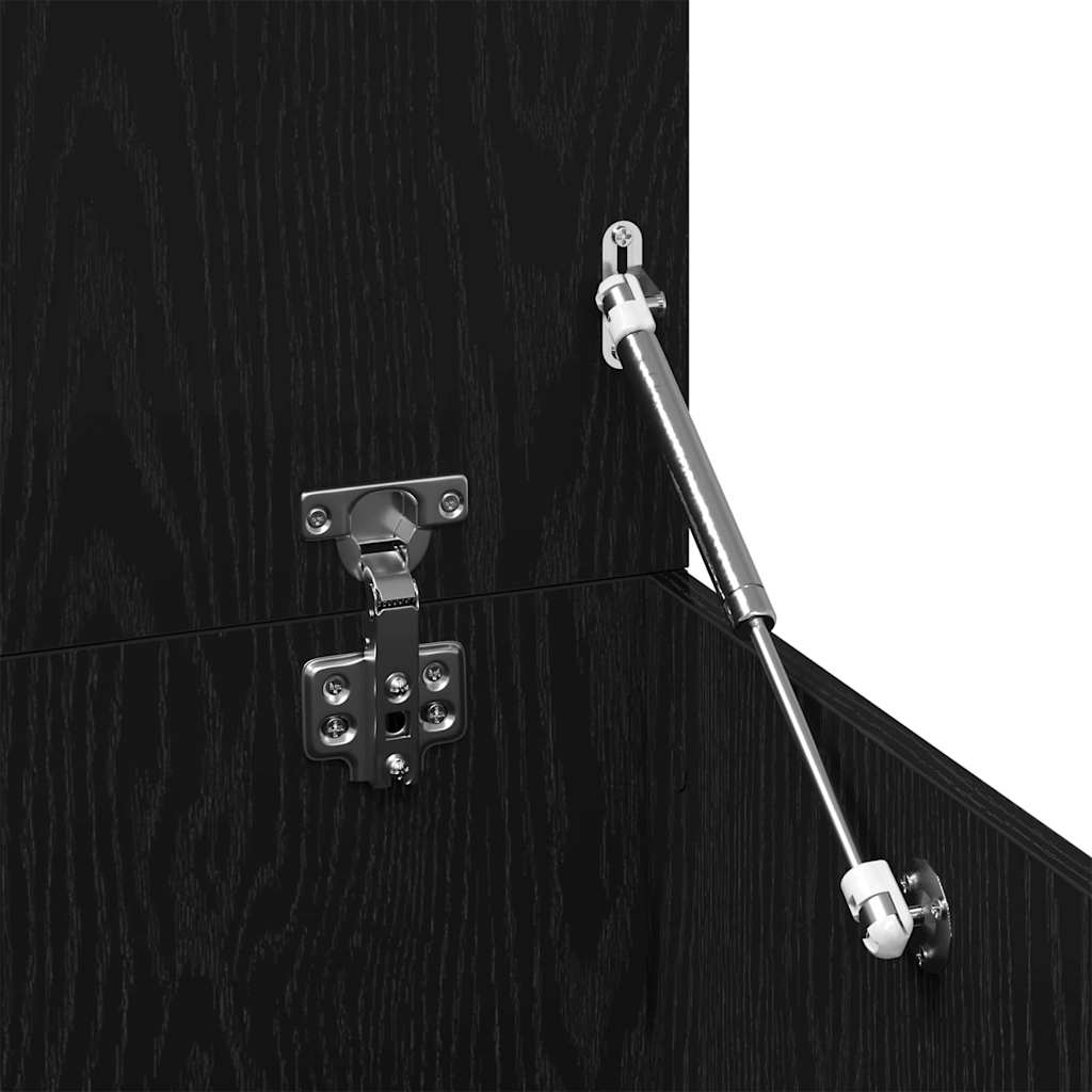 vidaXL Τραπεζάκι σαλονιού Μαύρη δρυς 150 x 50 x 35 εκ