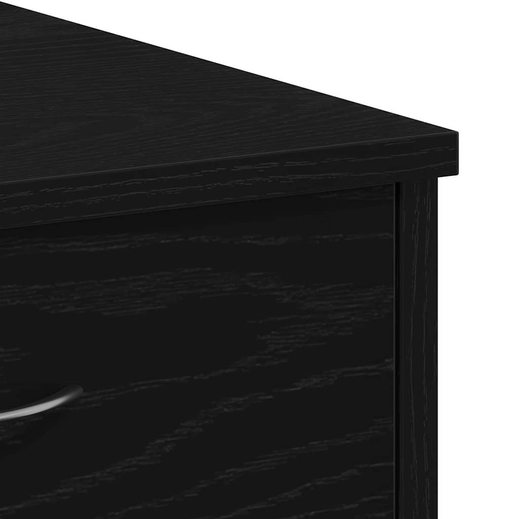 vidaXL Γραφείο Μαύρη Οξυά 80 x 40 x 75 εκ. Επεξεργασμένο ξύλο