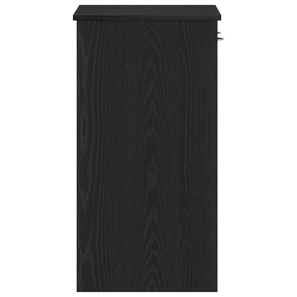 vidaXL Γραφείο Μαύρη Οξυά 80 x 40 x 75 εκ. Επεξεργασμένο ξύλο