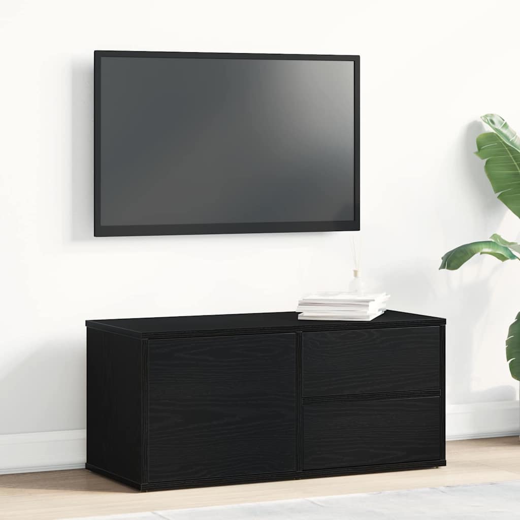 vidaXL Ντουλάπι TV Μαύρη Οξυά 80 x 34 x 36 εκ Επεξεργασμένο ξύλο