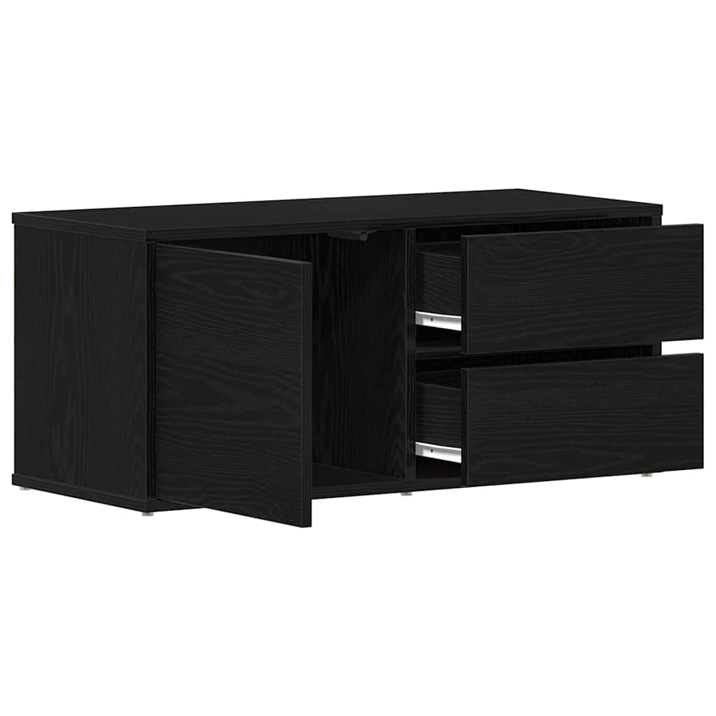 vidaXL Ντουλάπι TV Μαύρη Οξυά 80 x 34 x 36 εκ Επεξεργασμένο ξύλο