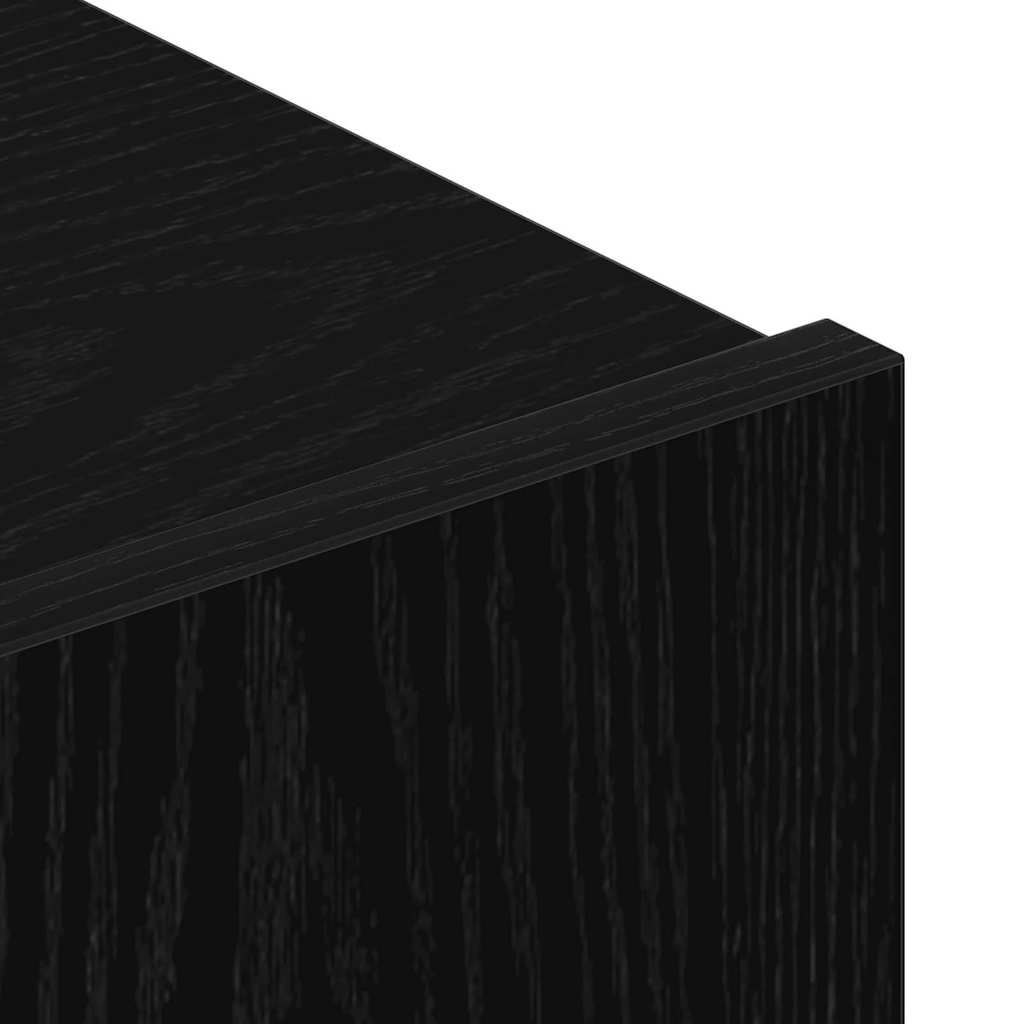 vidaXL Έπιπλα τηλεόρασης Μαύρη δρυς 80 x 30 x 30 εκ Επεξεργασμένο ξύλο