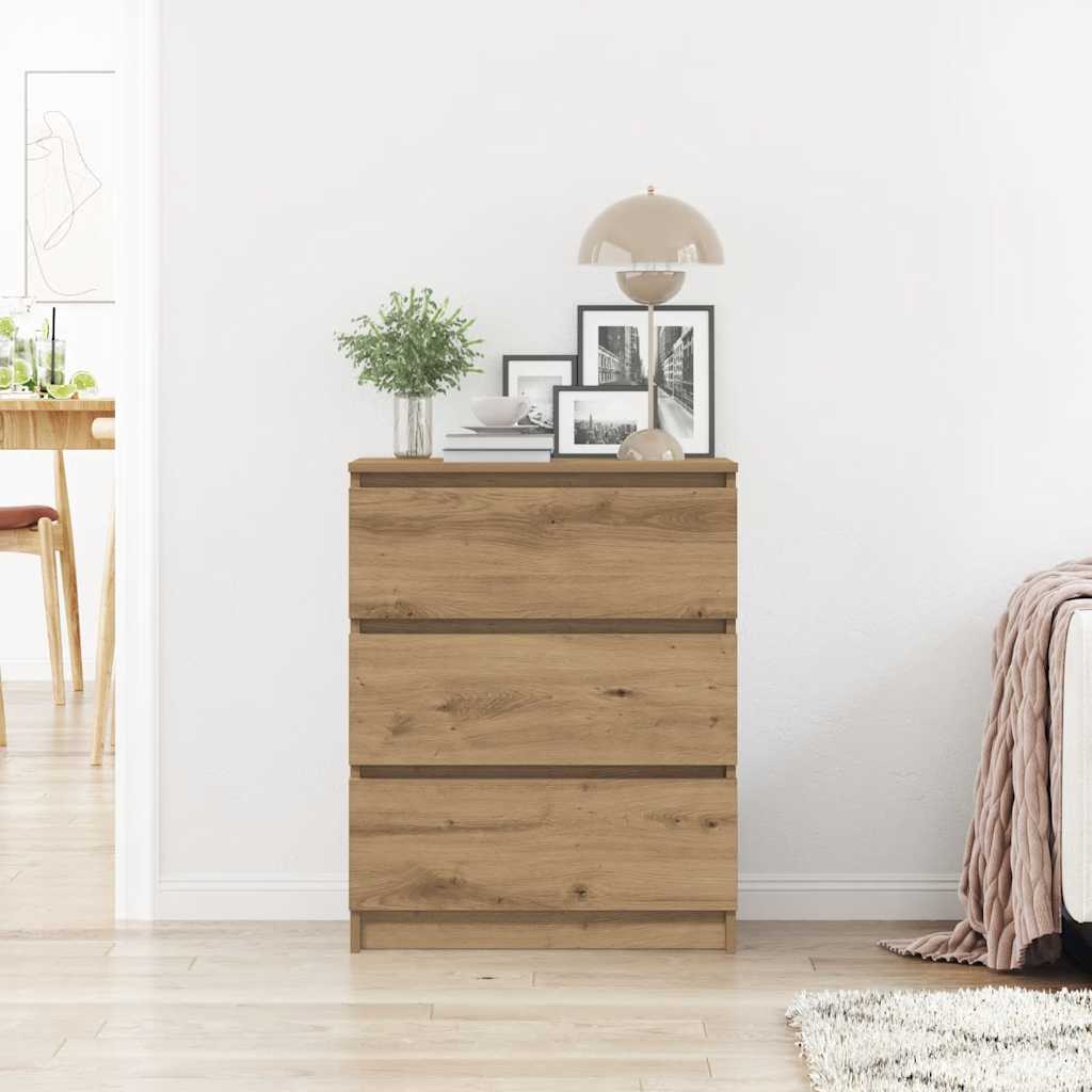 vidaXL Μπουφές από Τεχνητό Δρυ 60x35x76 εκ. από Τεχνητό Ξύλο