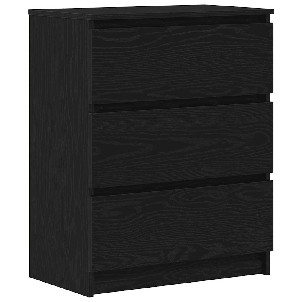 vidaXL Μπουφές Μαύρης Δρυός 60x35x76 εκ. από Τεχνητό Ξύλο