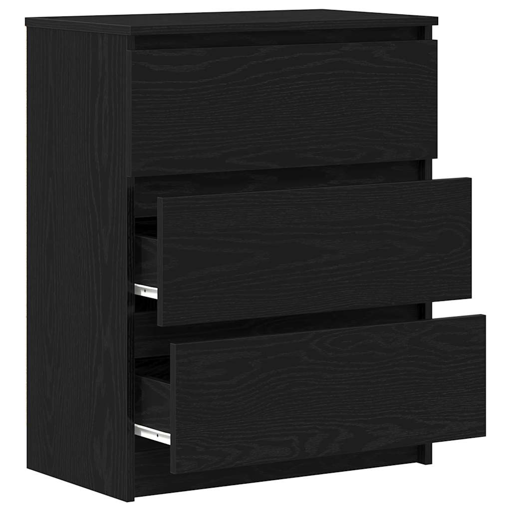 vidaXL Μπουφές Μαύρης Δρυός 60x35x76 εκ. από Τεχνητό Ξύλο