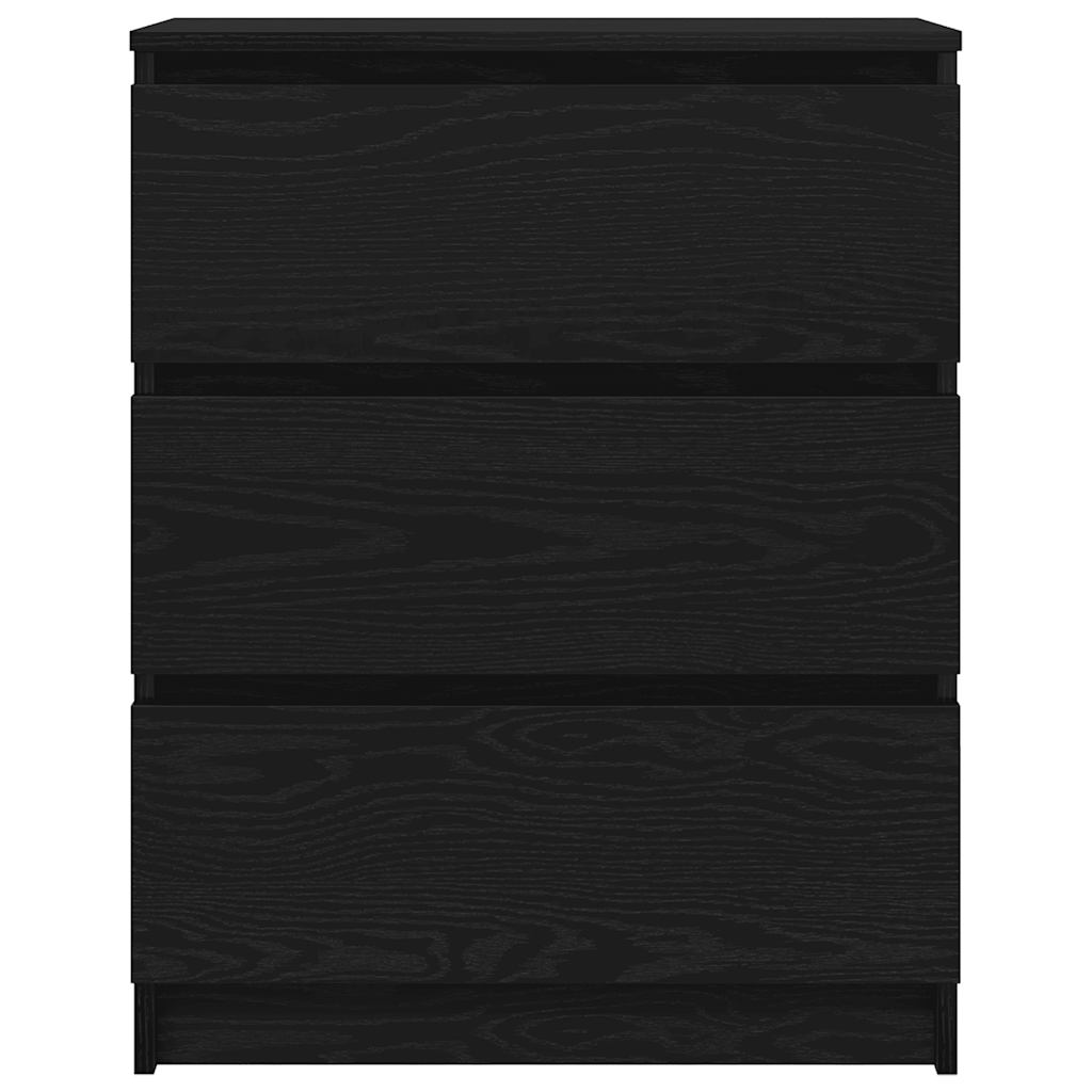 vidaXL Μπουφές Μαύρης Δρυός 60x35x76 εκ. από Τεχνητό Ξύλο