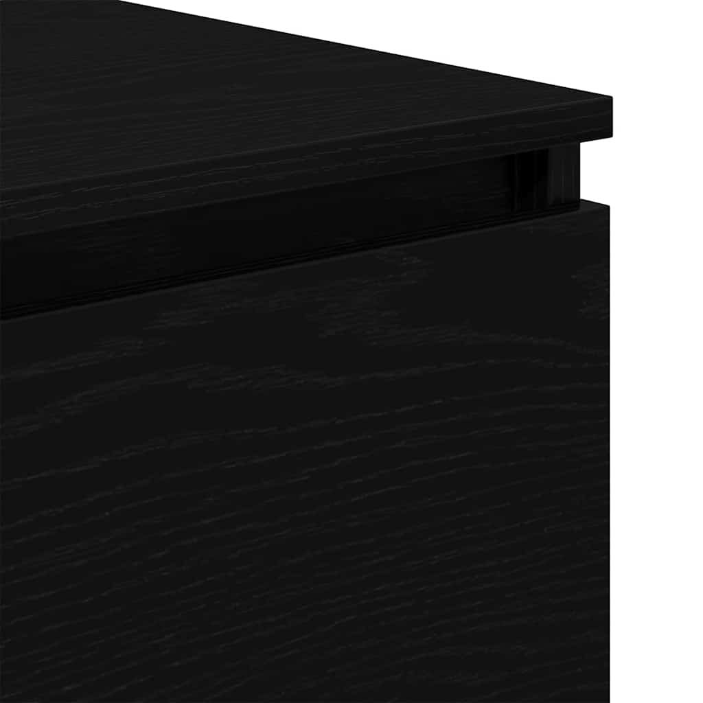 vidaXL Μπουφές Μαύρης Δρυός 60x35x76 εκ. από Τεχνητό Ξύλο