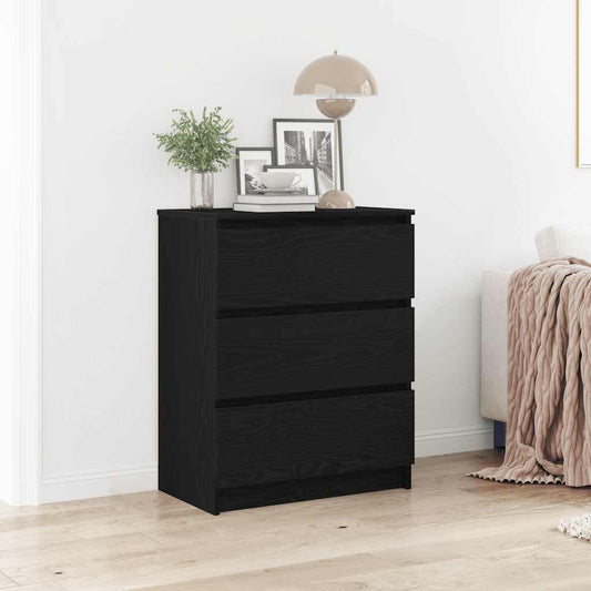 vidaXL Μπουφές Μαύρης Δρυός 60x35x76 εκ. από Τεχνητό Ξύλο