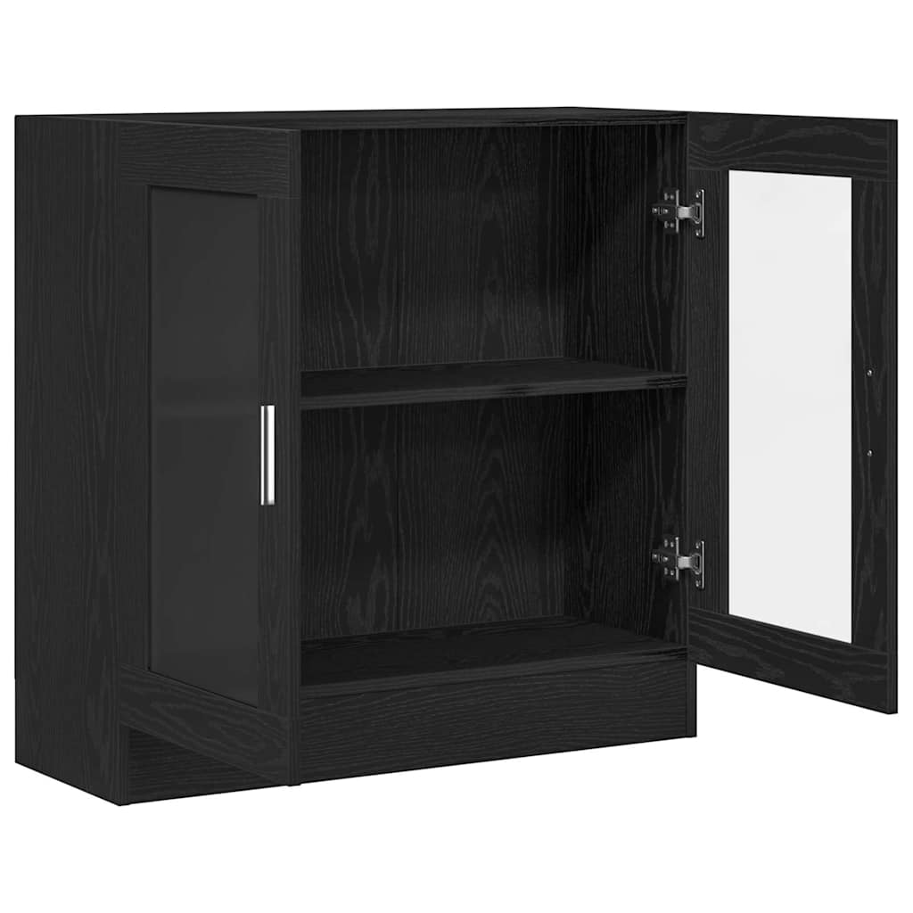 vidaXL Βιβλιοθήκη Μαύρη δρυς 82.5 x 30.5 x 80 cm Επεξεργασμένο ξύλο