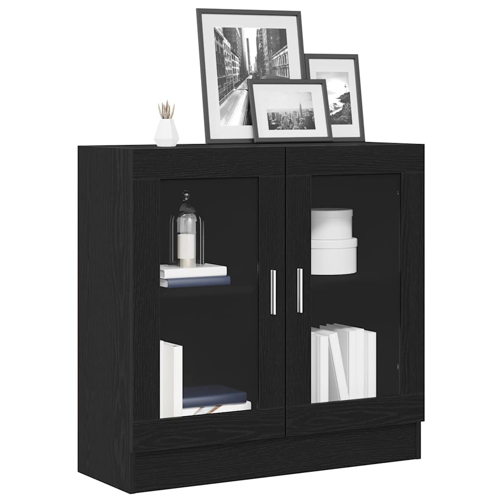 vidaXL Βιβλιοθήκη Μαύρη δρυς 82.5 x 30.5 x 80 cm Επεξεργασμένο ξύλο