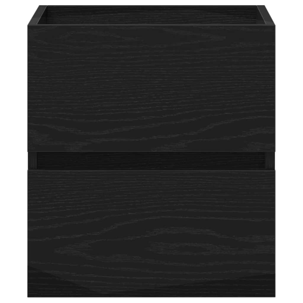 vidaXL Ντουλάπι Νιπτήρα Μπάνιου Μαύρο Δρυς 41x38,5x45 εκ. από Τεχνητό Ξύλο