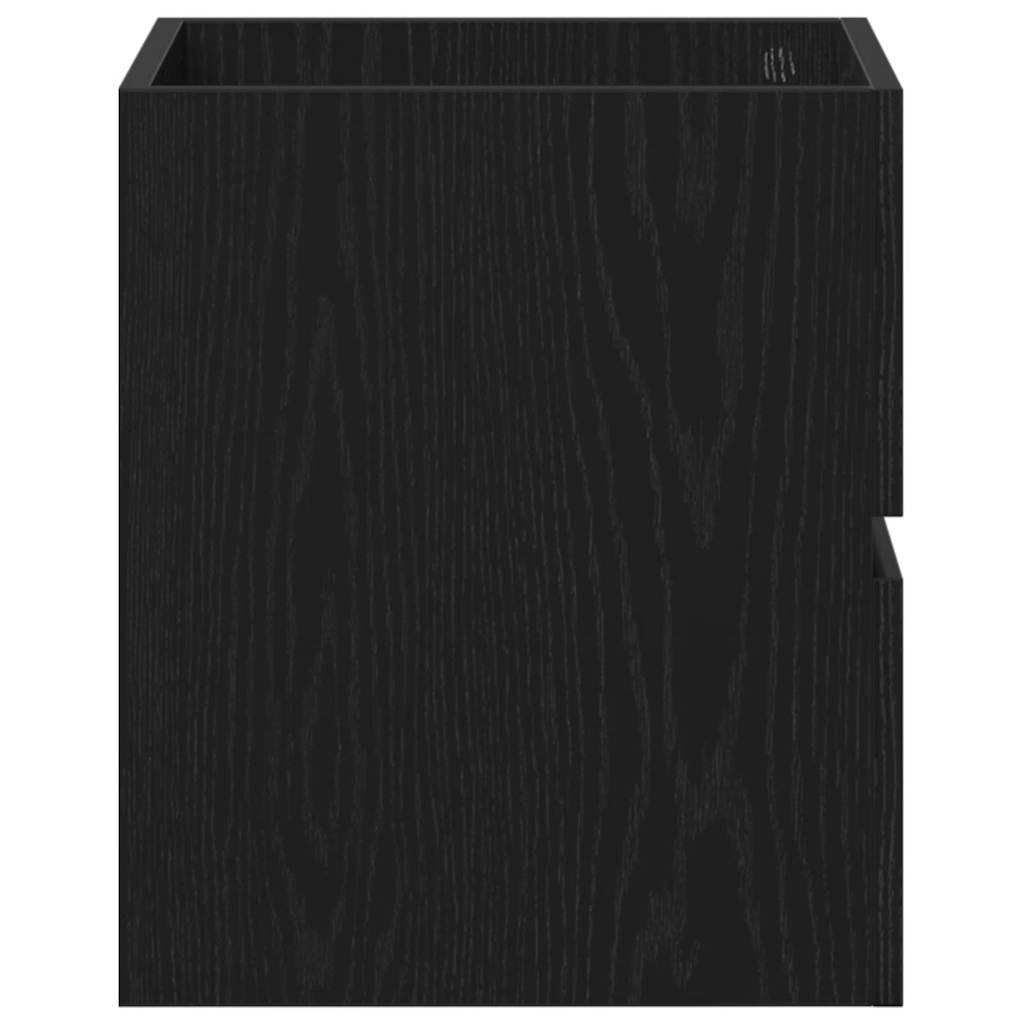 vidaXL Ντουλάπι Νιπτήρα Μπάνιου Μαύρο Δρυς 41x38,5x45 εκ. από Τεχνητό Ξύλο