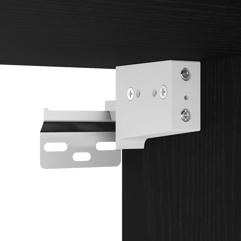 vidaXL Ντουλάπι Νιπτήρα Μπάνιου Μαύρο Δρυς 41x38,5x45 εκ. από Τεχνητό Ξύλο
