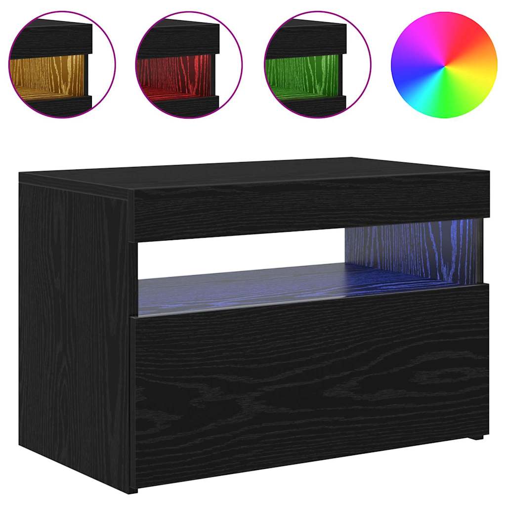 vidaXL Ντουλάπι TV Μαύρη Οξυά 60 x 35 x 40 εκ. Επεξεργασμένο ξύλο