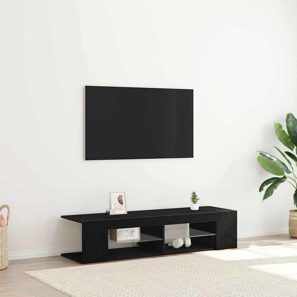 vidaXL Ντουλάπι TV Μαύρη Οξυά 135 x 39 x 30 εκ Επεξεργασμένο ξύλο