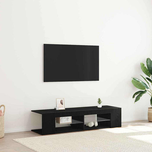 vidaXL Ντουλάπι TV Μαύρη Οξυά 135 x 39 x 30 εκ Επεξεργασμένο ξύλο