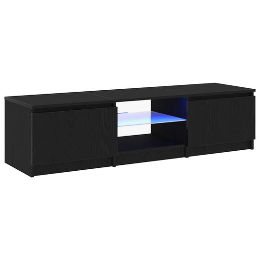 vidaXL Ντουλάπι TV Μαύρη Οξυά 140 x 38,5 x 36 εκ. Επεξεργασμένο ξύλο