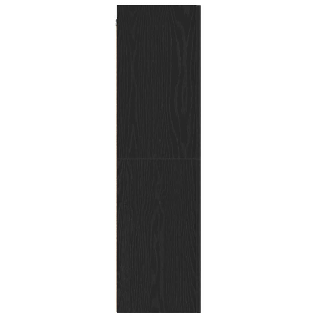 vidaXL Τηλεοπτική Κάβα Τοίχου Επιτοίχιο Μαύρη Οξυά 30,5 x 30 x 110 εκ.