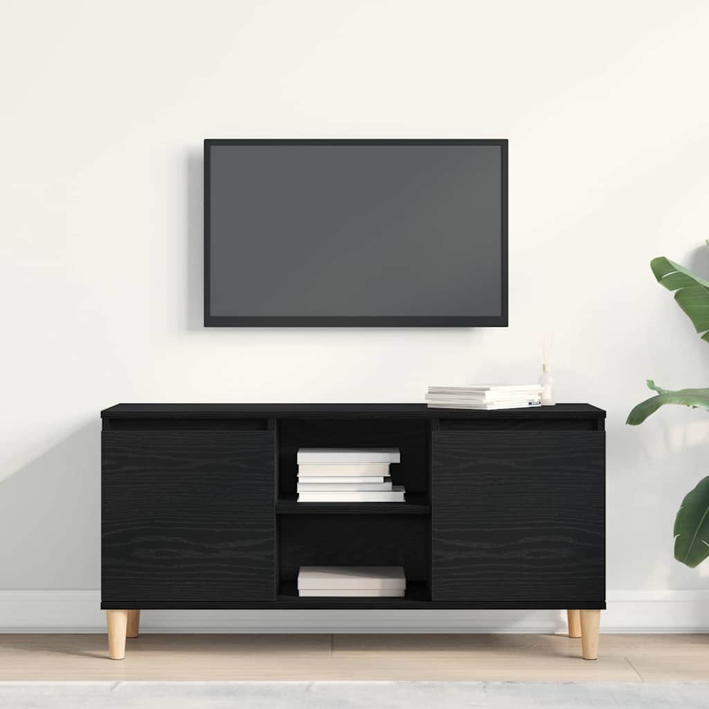 vidaXL Ντουλάπι TV Μαύρη Οξυά 102 x 35 x 50 εκ. Επεξεργασμένο ξύλο