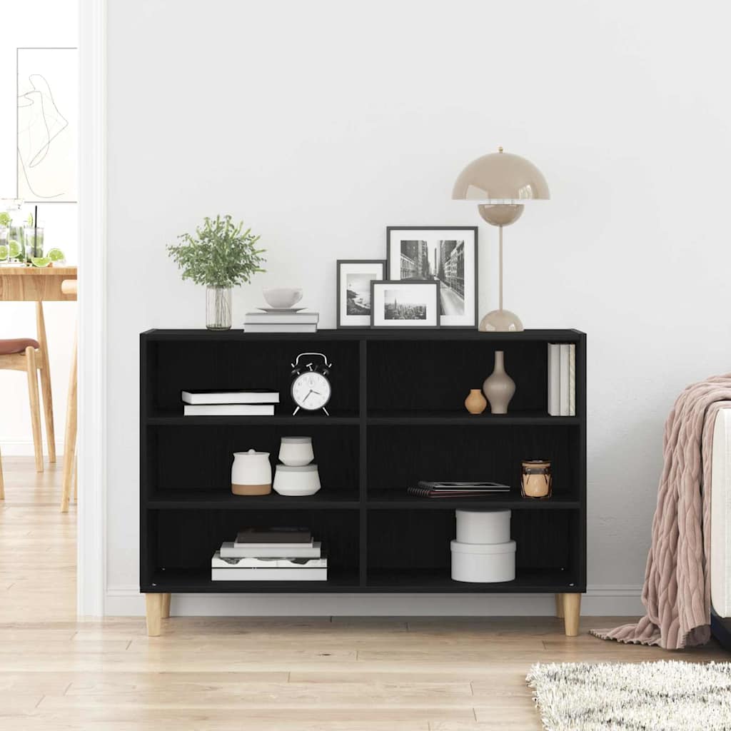 vidaXL Πλαϊνό γραφείο Μαύρη δρυς 103.5 x 35 x 70 εκ.