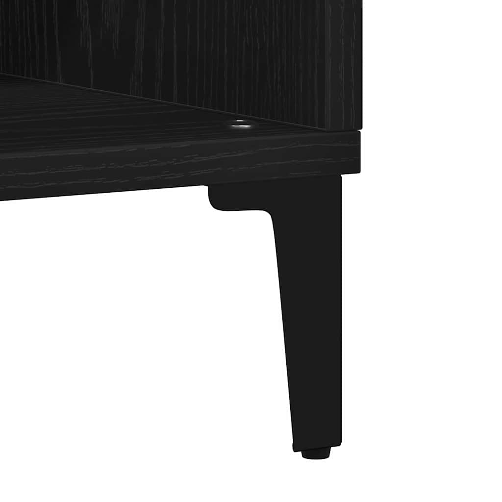 vidaXL Πλαϊνό γραφείο Μαύρο 103.5 x 35 x 70 εκ. Επεξεργασμένο ξύλο