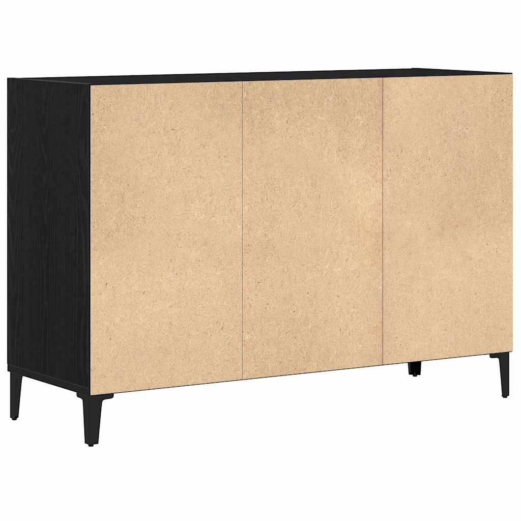 vidaXL Πλαϊνό γραφείο Μαύρο 103.5 x 35 x 70 εκ. Επεξεργασμένο ξύλο