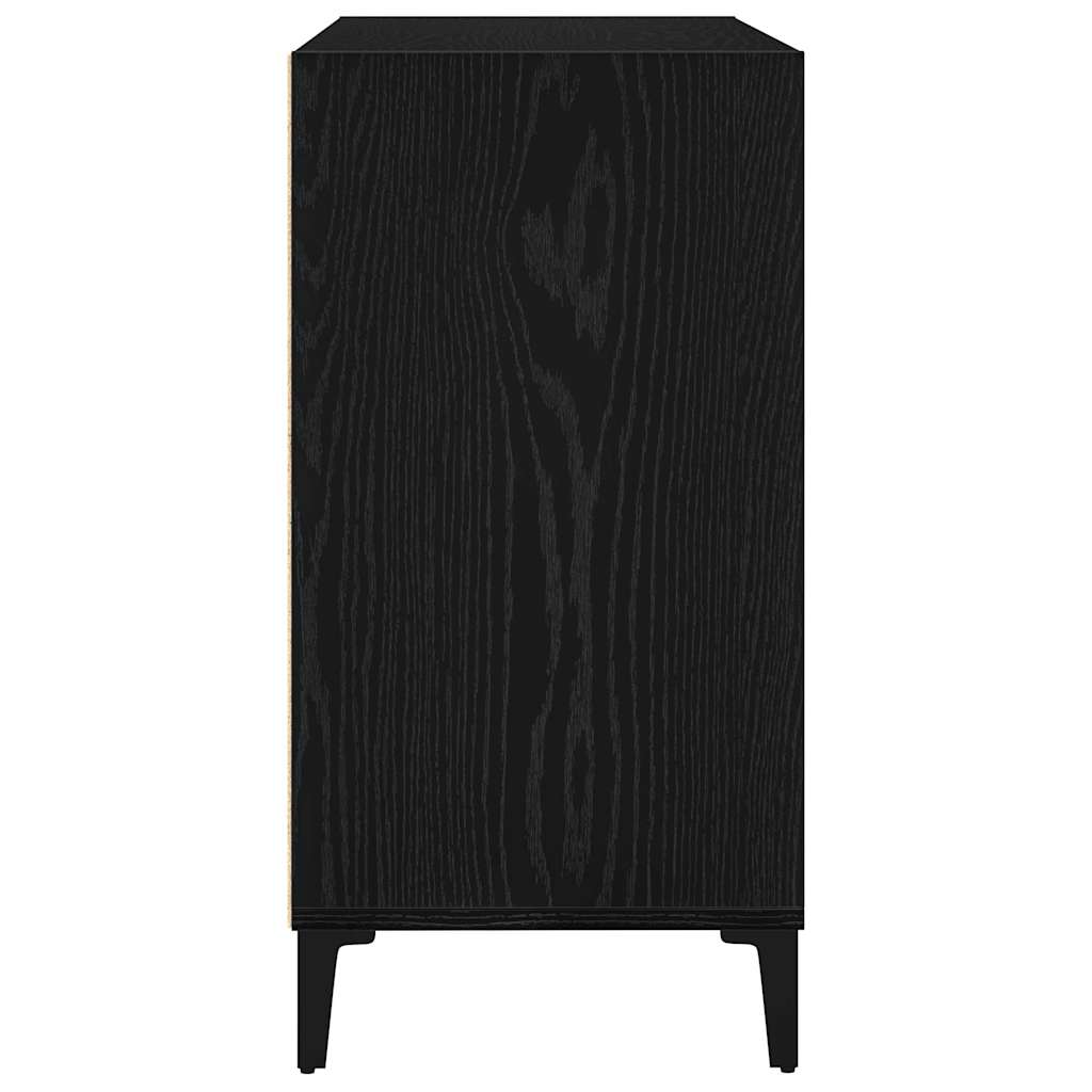 vidaXL Πλαϊνό γραφείο Μαύρο 103.5 x 35 x 70 εκ. Επεξεργασμένο ξύλο