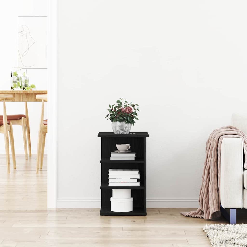 vidaXL Βοηθητικό ντουλάπι Μαύρη Οξυά 35 x 35 x 55 εκ.