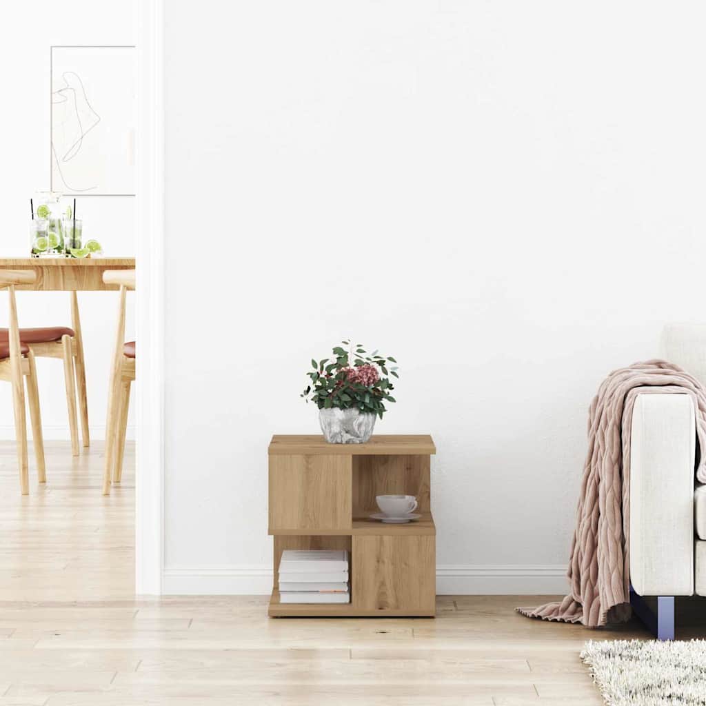 vidaXL Τραπεζάκι Πλευράς Artisan Oak 40 x 40 x 40 cm