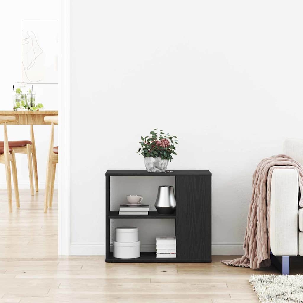 vidaXL Πλαϊνό γραφείο Μαύρο 60 x 30 x 50 εκ. Επεξεργασμένο ξύλο