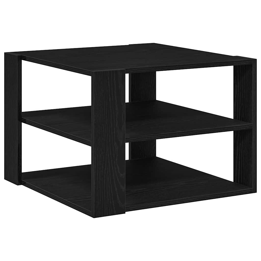 vidaXL Τραπεζάκι Σαλονιού Μαύρη δρυς 59,5 x 59,5 x 40 εκ